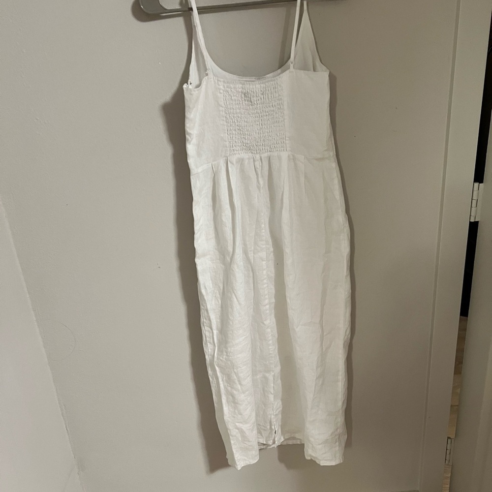 Quince 100% European Linen Scoop Neck Midi Dress size XS - Picture 10 of 12